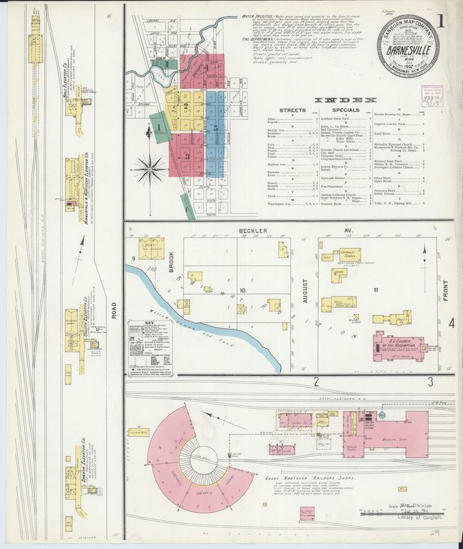 Page 1 of 1907 Barnesville Fire Insurance Map
