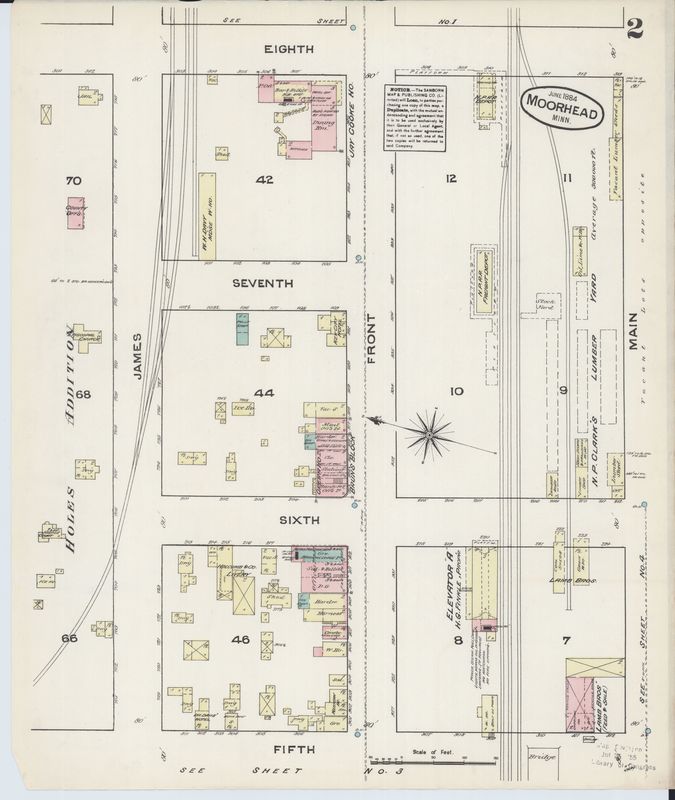 Page 2 of 1884 Moorhead Fire Insurance Map