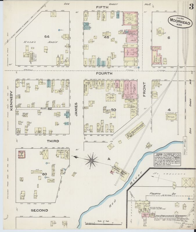 Page 3 of 1884 Moorhead Fire Insurance Map