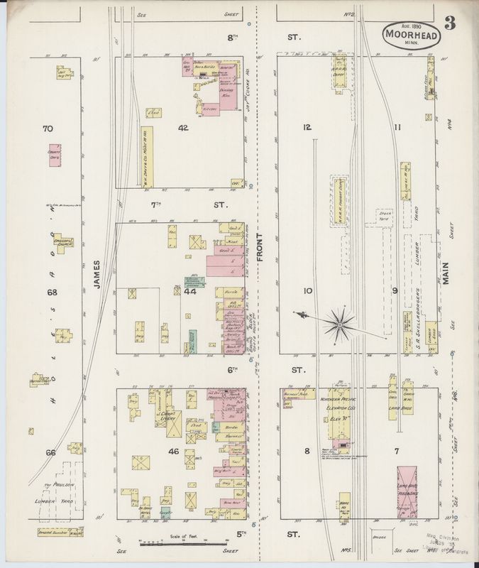 Page 3 of 1890 Fire Insurance Map of Moorhead