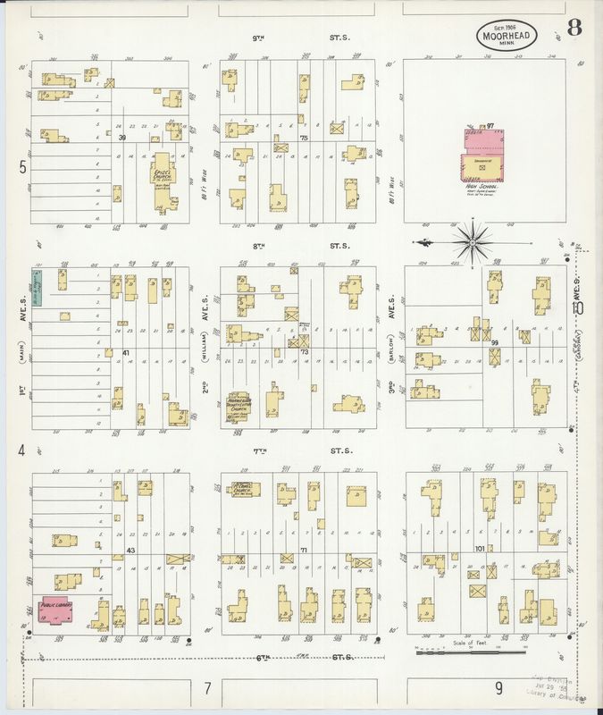 Page 8 of 1906 Moorhead fire insurance map.