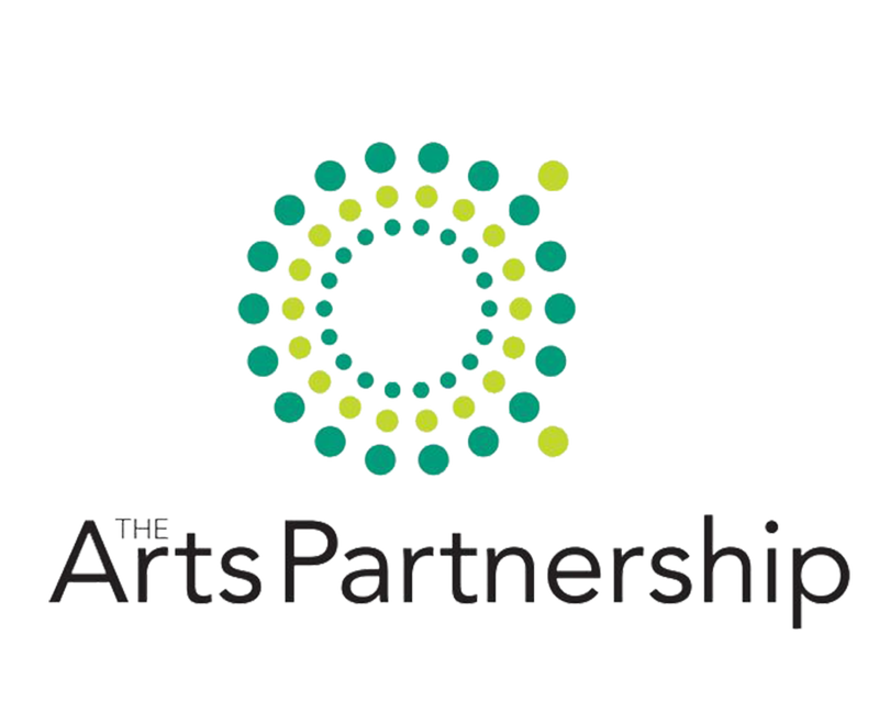 A logo hyperlink to The Arts Partnership.