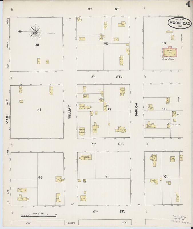 Page 4 of 1890 Moorhead Fire Insurance Map