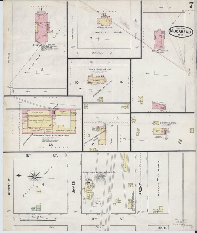 Page 7 of 1890 Moorhead Fire Insurance Map