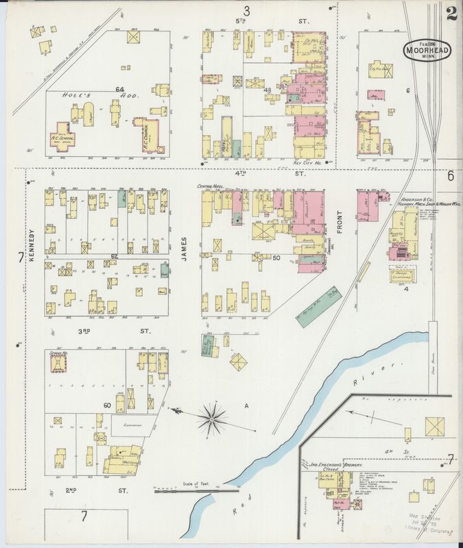 Page 2 of 1890 Moorhead Fire Insurance Map