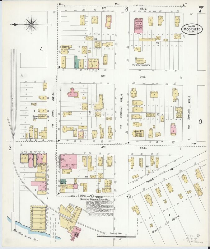 Page 7 of 1906 Moorhead fire insurance map.